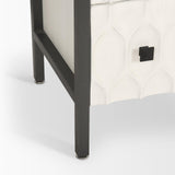 Mercana Savannah White Fir Veneer w/ Gray Metal 6-Drawer Sideboard