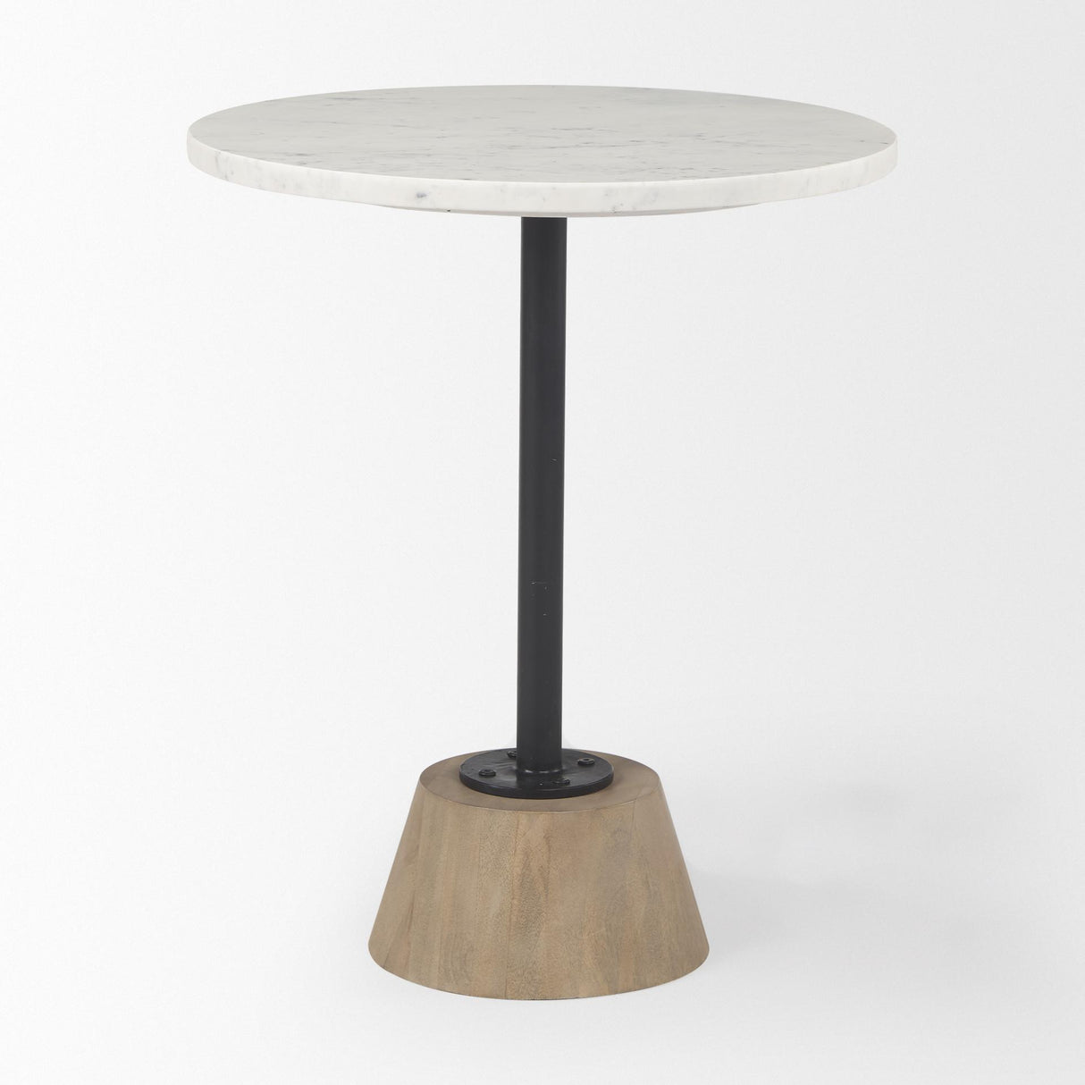 Mercana Maxwell Marble Top Pedestal End/Side Table