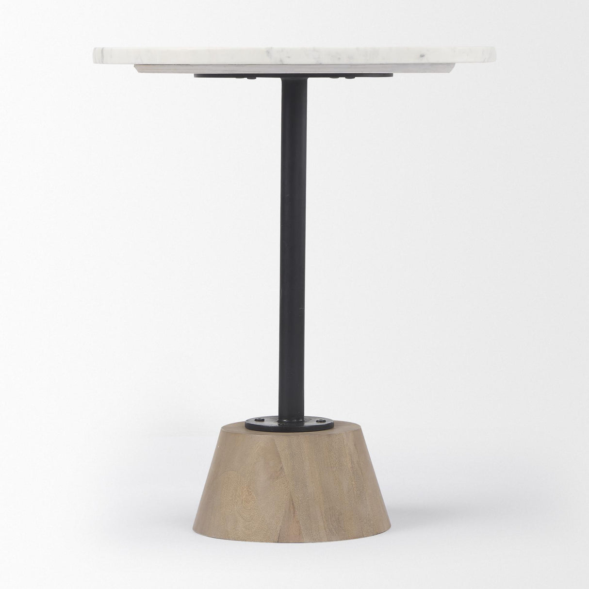 Mercana Maxwell Marble Top Pedestal End/Side Table