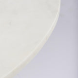 Mercana Maxwell Marble Top Pedestal Base Round Coffee Table