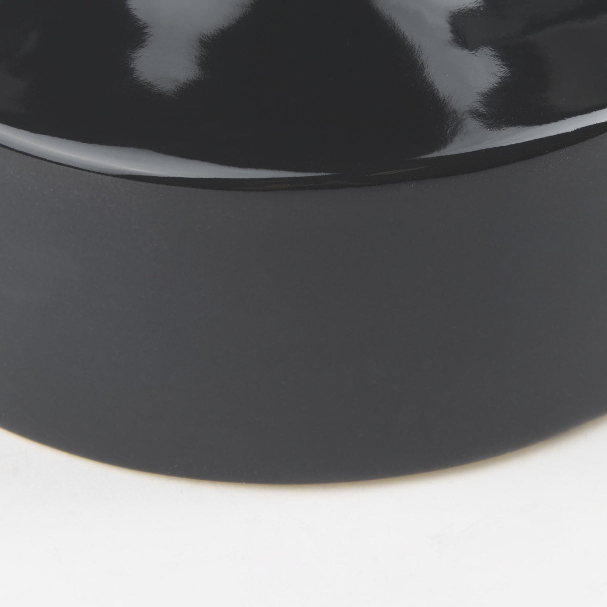 Mercana Burton 8.3H Small Glossy and Matte Black Ceramic Jug Vase