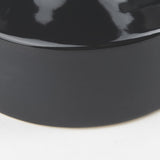 Mercana Burton 8.3H Small Glossy and Matte Black Ceramic Jug Vase
