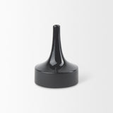 Mercana Burton 8.3H Small Glossy and Matte Black Ceramic Jug Vase