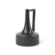Mercana Burton 11.6H Medium Glossy and Matte Black Ceramic Jug Vase