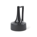 Mercana Burton 11.6H Medium Glossy and Matte Black Ceramic Jug Vase