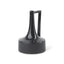 Mercana Burton 11.6H Medium Glossy and Matte Black Ceramic Jug Vase