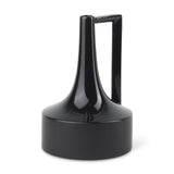 Mercana Burton 13.1H Large Glossy and Matte Black Ceramic Jug Vase