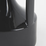 Mercana Burton 13.1H Large Glossy and Matte Black Ceramic Jug Vase