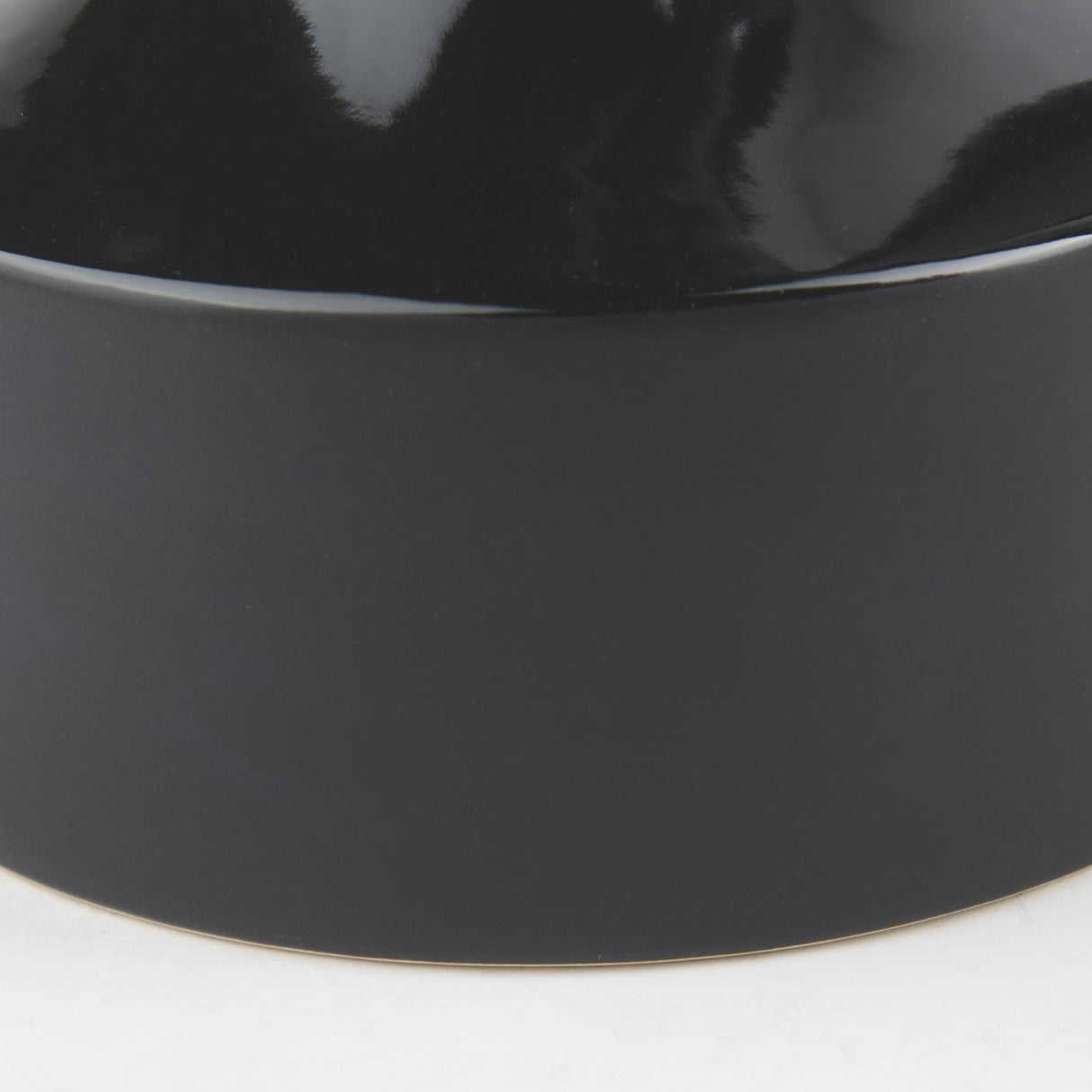 Mercana Burton 13.1H Large Glossy and Matte Black Ceramic Jug Vase