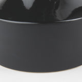 Mercana Burton 13.1H Large Glossy and Matte Black Ceramic Jug Vase