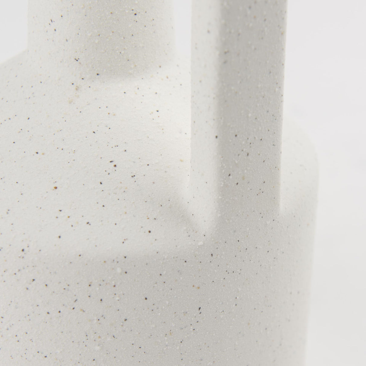 Mercana Burton 10.8H Small White Ceramic Jug Vase