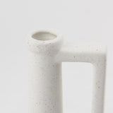 Mercana Burton 10.8H Small White Ceramic Jug Vase
