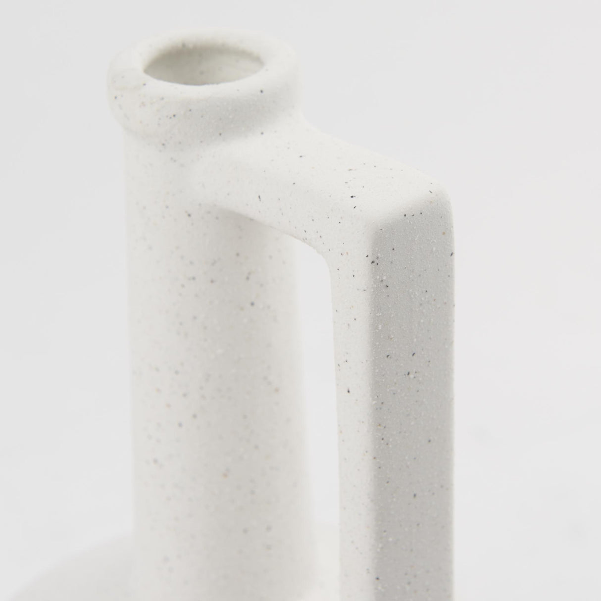 Mercana Burton 10.8H Small White Ceramic Jug Vase