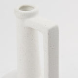 Mercana Burton 10.8H Small White Ceramic Jug Vase