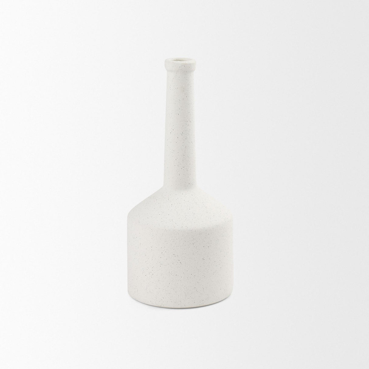 Mercana Burton 14.2H Medium White Ceramic Jug Vase