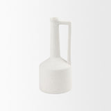 Mercana Burton 14.2H Medium White Ceramic Jug Vase