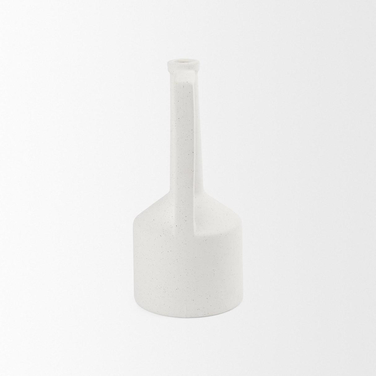 Mercana Burton 14.2H Medium White Ceramic Jug Vase