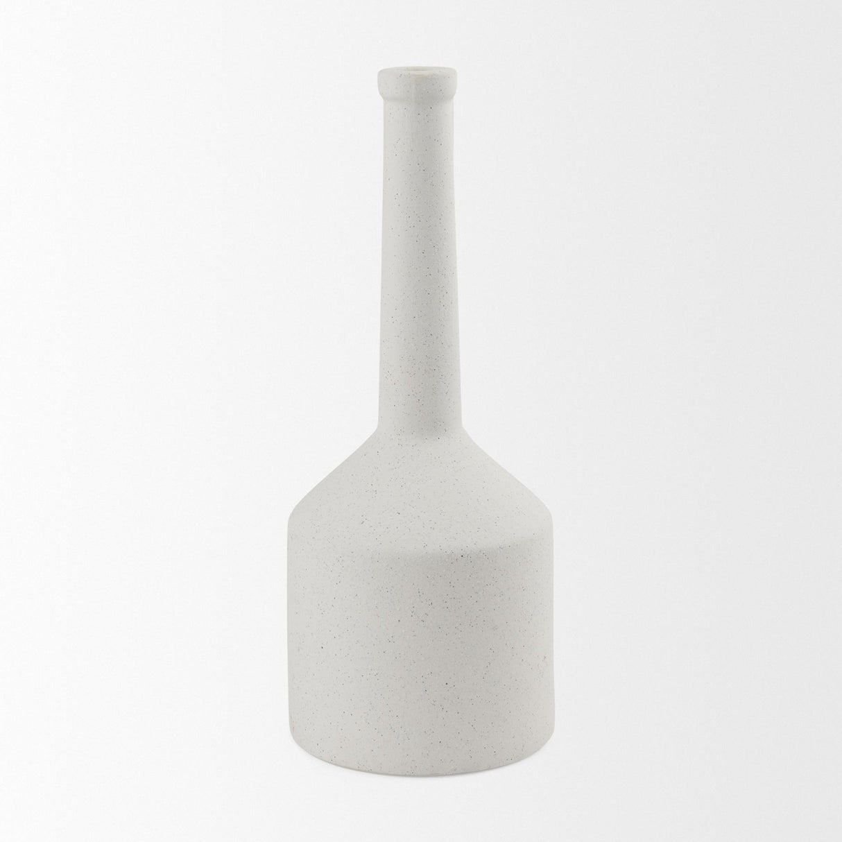 Mercana Burton 17.1H Large White Ceramic Jug Vase