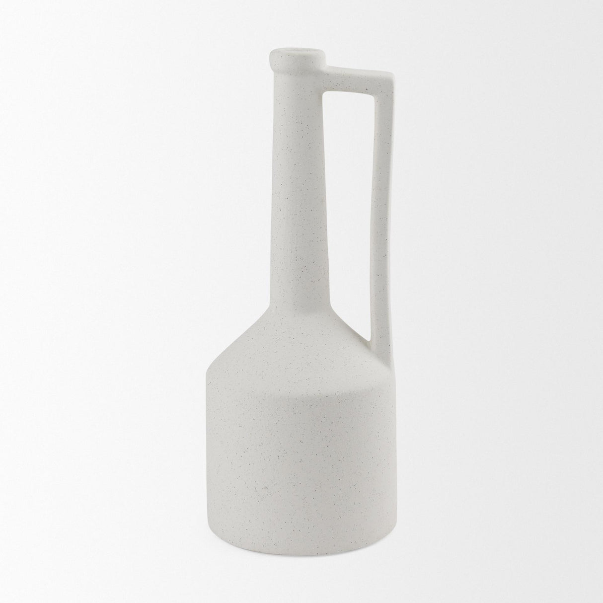 Mercana Burton 17.1H Large White Ceramic Jug Vase