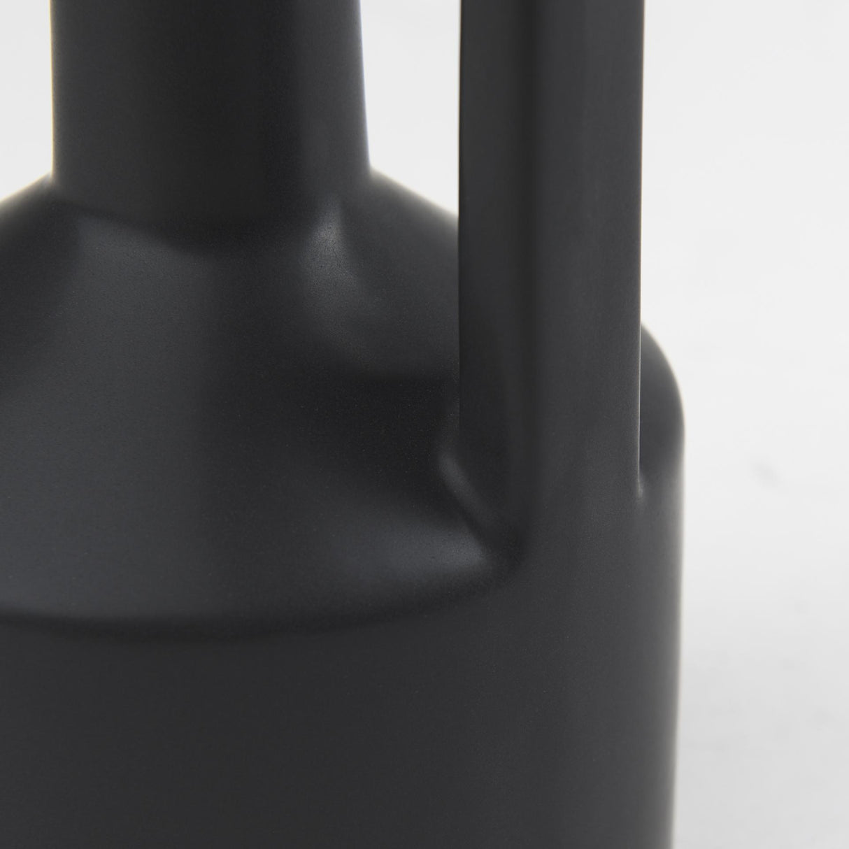 Mercana Burton 10.8H Small Matte Black Ceramic Jug Vase