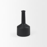 Mercana Burton 10.8H Small Matte Black Ceramic Jug Vase