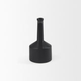 Mercana Burton 10.8H Small Matte Black Ceramic Jug Vase