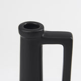 Mercana Burton 10.8H Small Matte Black Ceramic Jug Vase