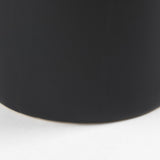 Mercana Burton 14.2H Medium Matte Black Ceramic Jug Vase