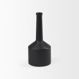 Mercana Burton 14.2H Medium Matte Black Ceramic Jug Vase