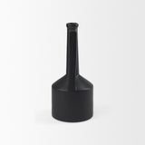 Mercana Burton 14.2H Medium Matte Black Ceramic Jug Vase