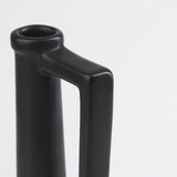 Mercana Burton 14.2H Medium Matte Black Ceramic Jug Vase