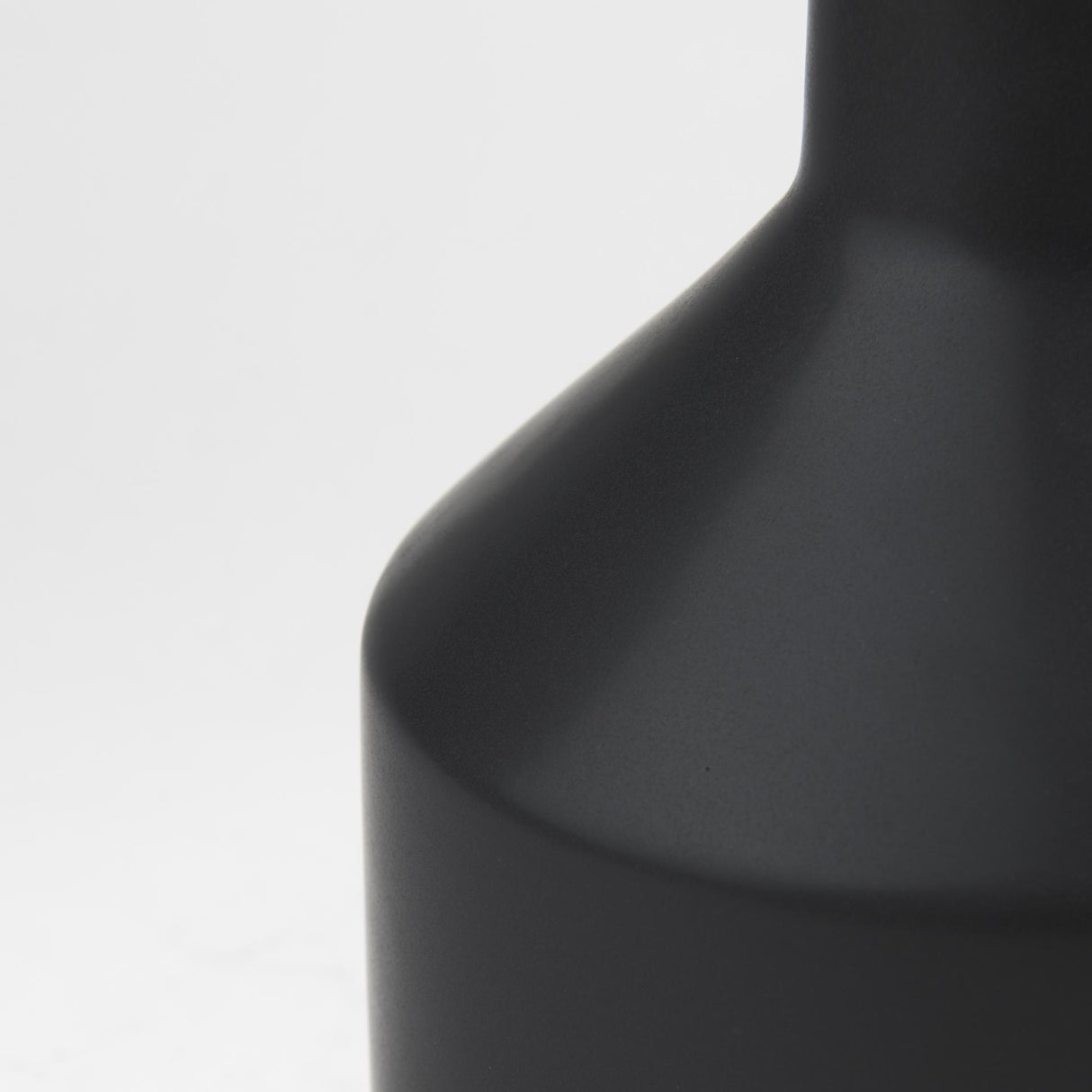 Mercana Burton 17.1H Large Matte Black Ceramic Jug Vase