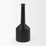 Mercana Burton 17.1H Large Matte Black Ceramic Jug Vase