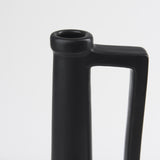 Mercana Burton 17.1H Large Matte Black Ceramic Jug Vase