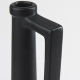 Mercana Burton 17.1H Large Matte Black Ceramic Jug Vase