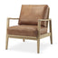 Mercana Raeleigh Tan Faux Leather Accent Chair