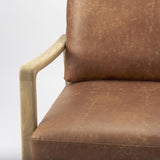 Mercana Raeleigh Tan Faux Leather Accent Chair
