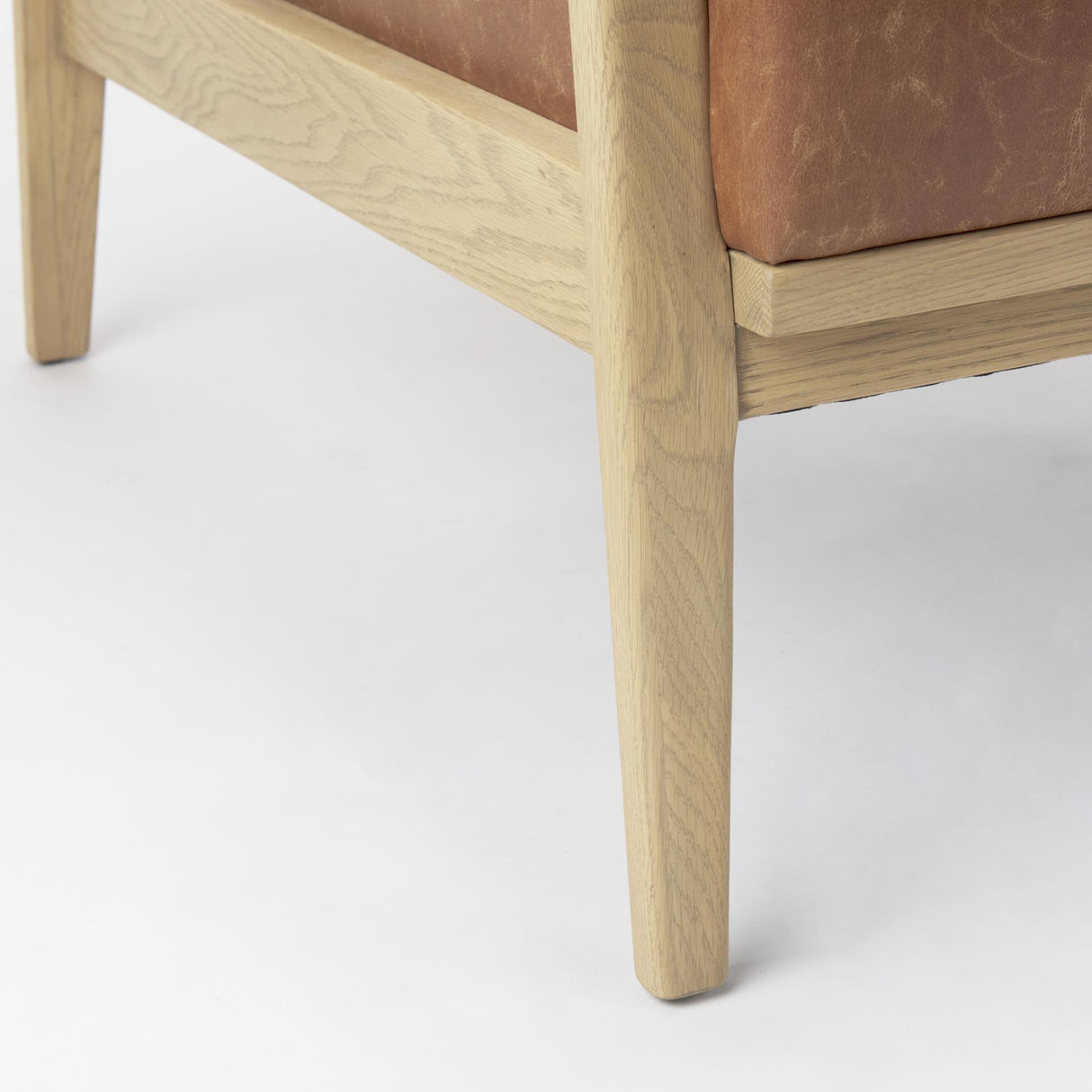 Mercana Raeleigh Tan Faux Leather Accent Chair