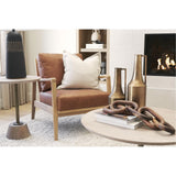 Mercana Raeleigh Tan Faux Leather Accent Chair