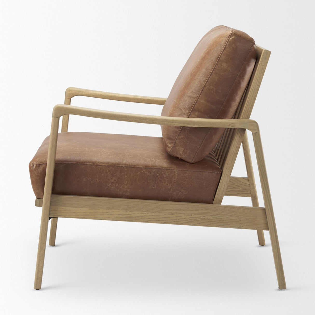 Mercana Raeleigh Tan Faux Leather Accent Chair