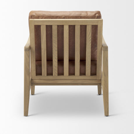 Mercana Raeleigh Tan Faux Leather Accent Chair