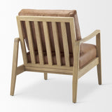 Mercana Raeleigh Tan Faux Leather Accent Chair