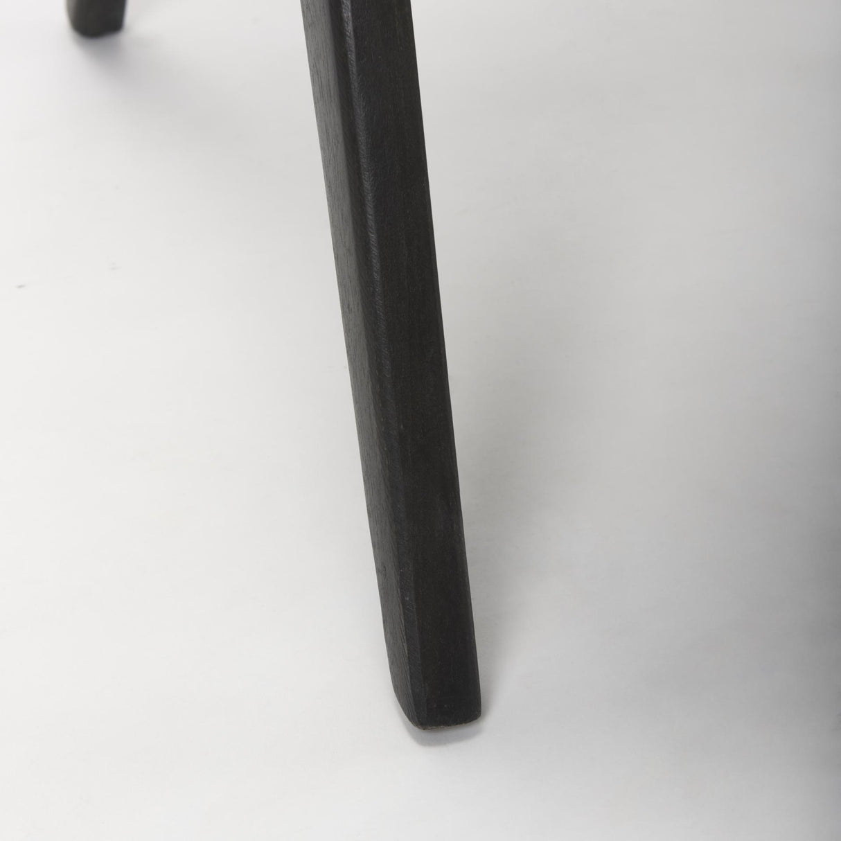Mercana Donna Black Wood Cane-Back w/ Beige Upholstered Seat Dining Chair