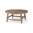 Mercana Rosie 36.0L x 36.0W x 16.0H Round Medium Brown Wood Coffee Table