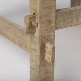 Mercana Rosie 36.0L x 36.0W x 16.0H Round Medium Brown Wood Coffee Table