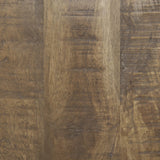 Mercana Rosie 48.0L x 48.0W x 16.0H Round Medium Brown Wood Coffee Table