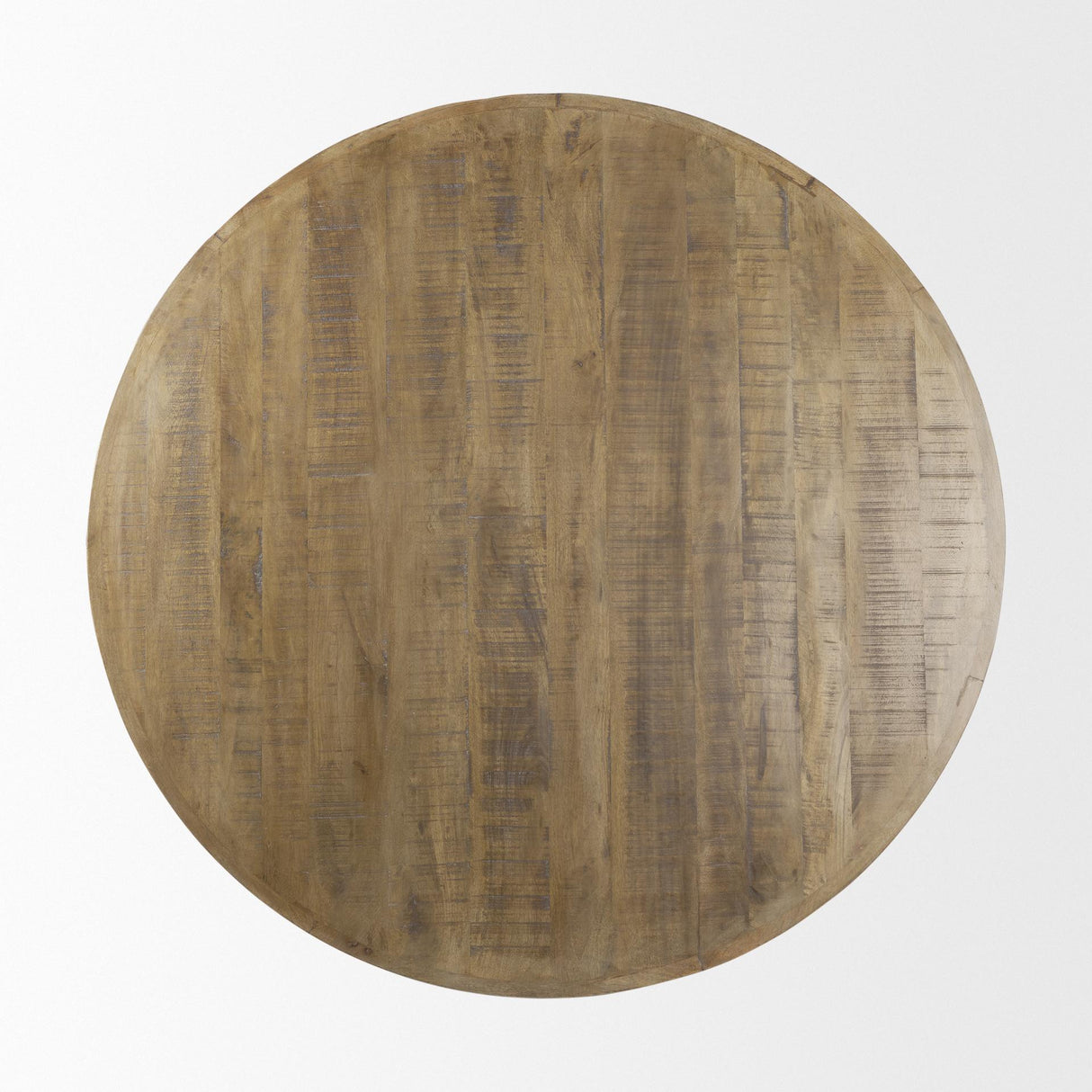 Mercana Rosie 48.0L x 48.0W x 16.0H Round Medium Brown Wood Coffee Table