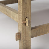 Mercana Rosie 48.0L x 48.0W x 16.0H Round Medium Brown Wood Coffee Table