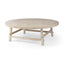 Mercana Rosie 48.0L x 48.0W x 16.0H Round Blonde Wood Coffee Table