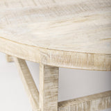 Mercana Rosie 36.0L x 36.0W x 16.0H Round Blonde Wood Coffee Table